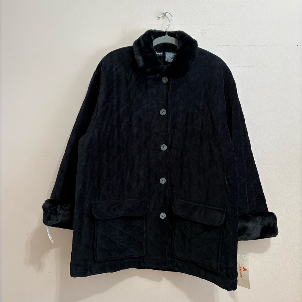 Lizsport Petite Vintage Black Quilted Women's Jacket